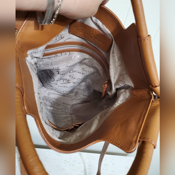 Foley + Corinna Leather & Suede Patchwork Lady Tote (Multi Color Neutral) - Picture 4 of 15